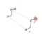 Allied Brass Pacific Grove Collection 36 Inch Double Towel Bar with Twisted Accents PG-72T-36-PEW