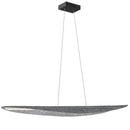 Dainolite 30W Horizontal Pendant Matte Black with Gray Felt Shade PKN-4930HP-MB-500