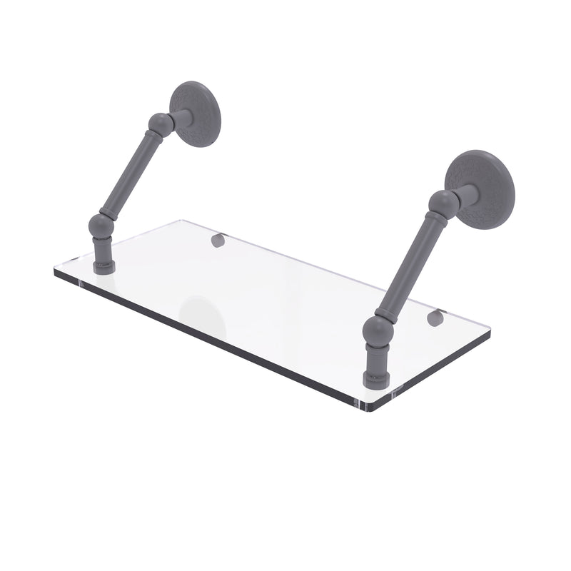 Allied Brass Prestige Monte Carlo Collection 18 Inch Floating Glass Shelf PMC-1-18-GYM