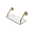 Allied Brass Prestige Monte Carlo Collection 18 Inch Floating Glass Shelf PMC-1-18-SBR