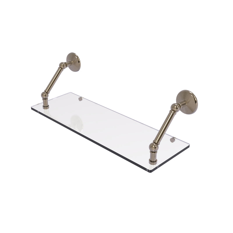 Allied Brass Prestige Monte Carlo Collection 24 Inch Floating Glass Shelf PMC-1-24-PEW