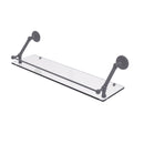 Allied Brass Prestige Monte Carlo 30 Inch Floating Glass Shelf with Gallery Rail PMC-1-30-GAL-GYM