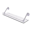 Allied Brass Prestige Monte Carlo 30 Inch Floating Glass Shelf with Gallery Rail PMC-1-30-GAL-PC