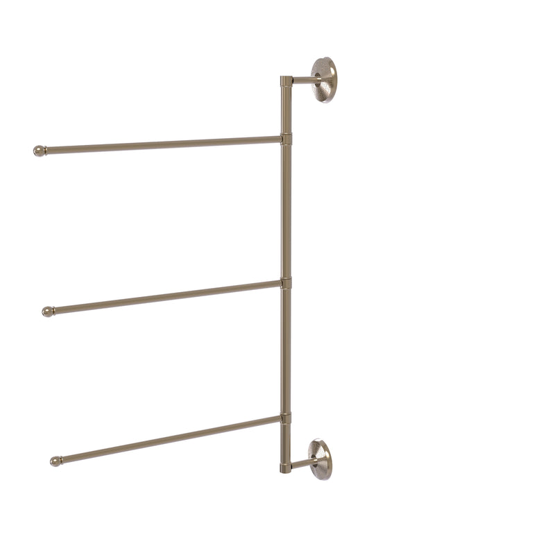 Allied Brass Prestige Monte Carlo Collection 3 Swing Arm Vertical 28 Inch Towel Bar PMC-27-3-16-28-PEW