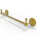 Allied Brass Prestige Monte Carlo Collection 18 Inch Towel Bar with Integrated Hooks PMC-41-18-PEG-PB