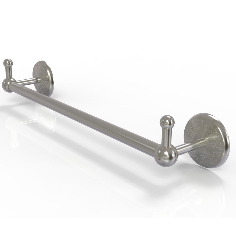 Allied Brass Prestige Monte Carlo Collection 18 Inch Towel Bar with Integrated Hooks PMC-41-18-PEG-SN