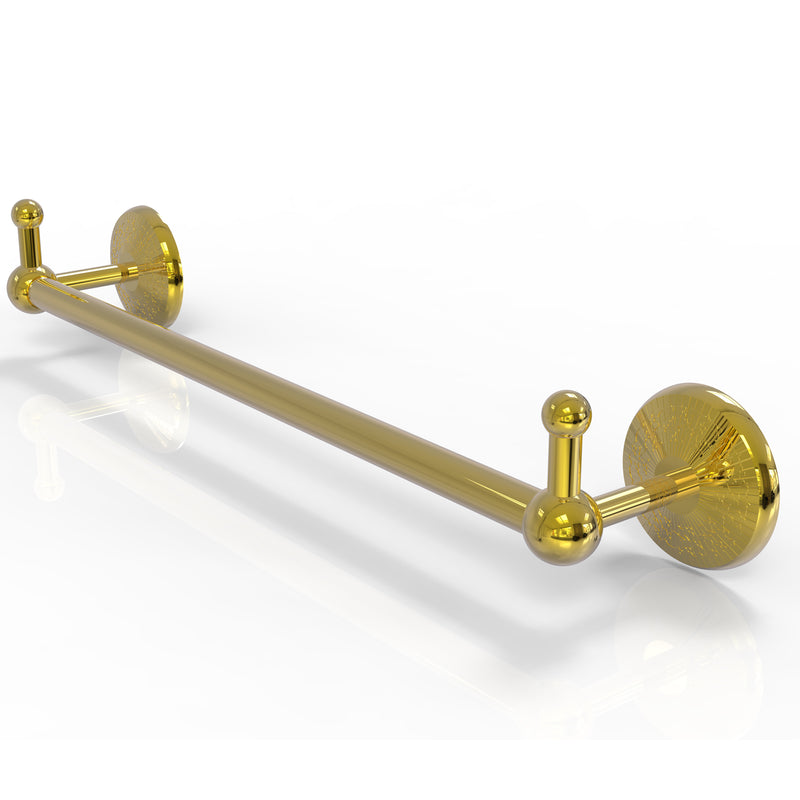 Allied Brass Prestige Monte Carlo Collection 24 Inch Towel Bar with Integrated Hooks PMC-41-24-PEG-PB