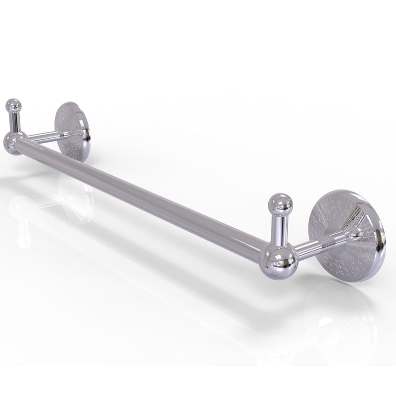 Allied Brass Prestige Monte Carlo Collection 24 Inch Towel Bar with Integrated Hooks PMC-41-24-PEG-PC