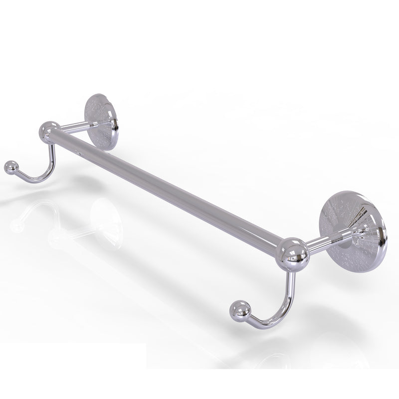 Allied Brass Prestige Monte Carlo Collection 30 Inch Towel Bar with Integrated Hooks PMC-41-30-HK-PC