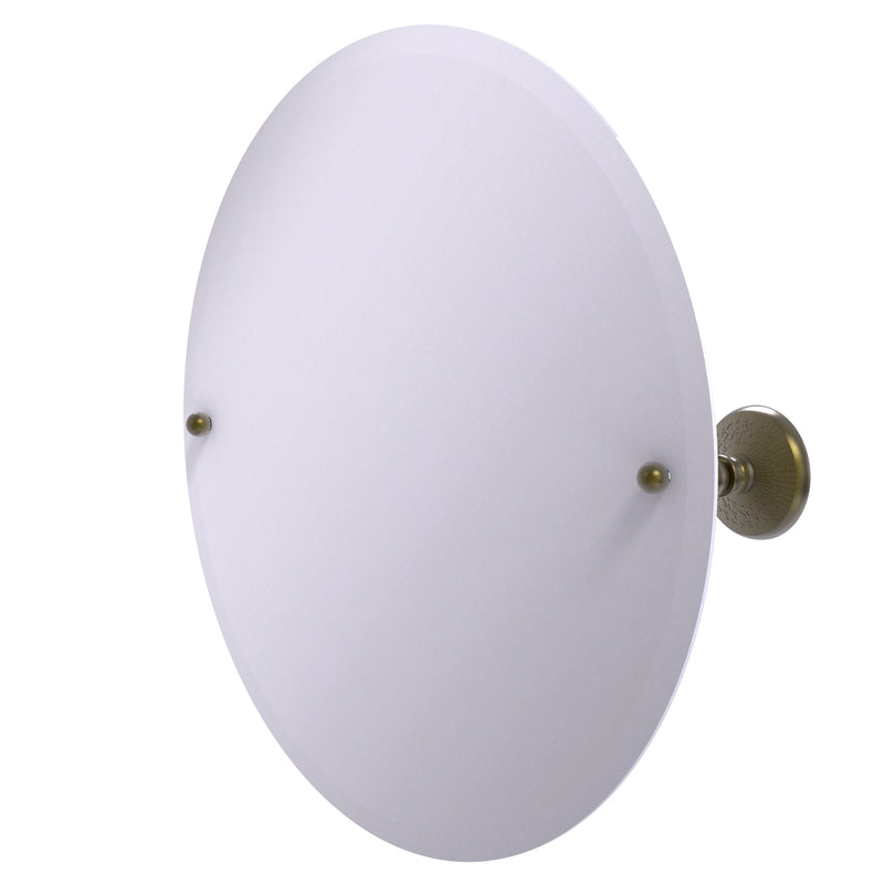 Allied Brass Frameless Round Tilt Mirror with Beveled Edge PMC-90-ABR