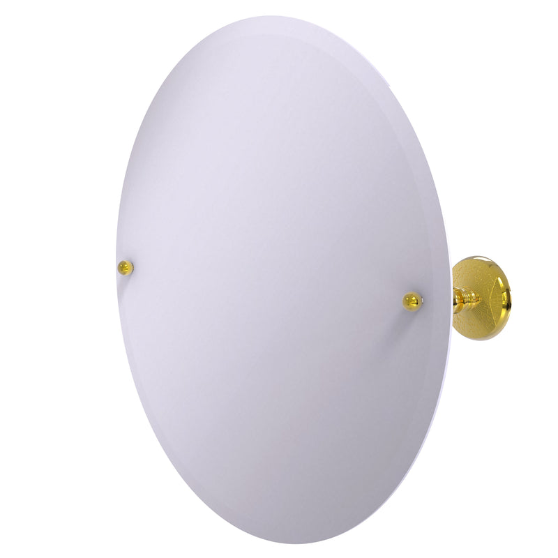 Allied Brass Frameless Round Tilt Mirror with Beveled Edge PMC-90-PB