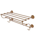 Allied Brass Prestige Monte Carlo Collection 24 Inch Train Rack Towel Shelf PMC-HTL-24-5-BBR