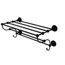 Allied Brass Prestige Monte Carlo Collection 24 Inch Train Rack Towel Shelf PMC-HTL-24-5-BKM