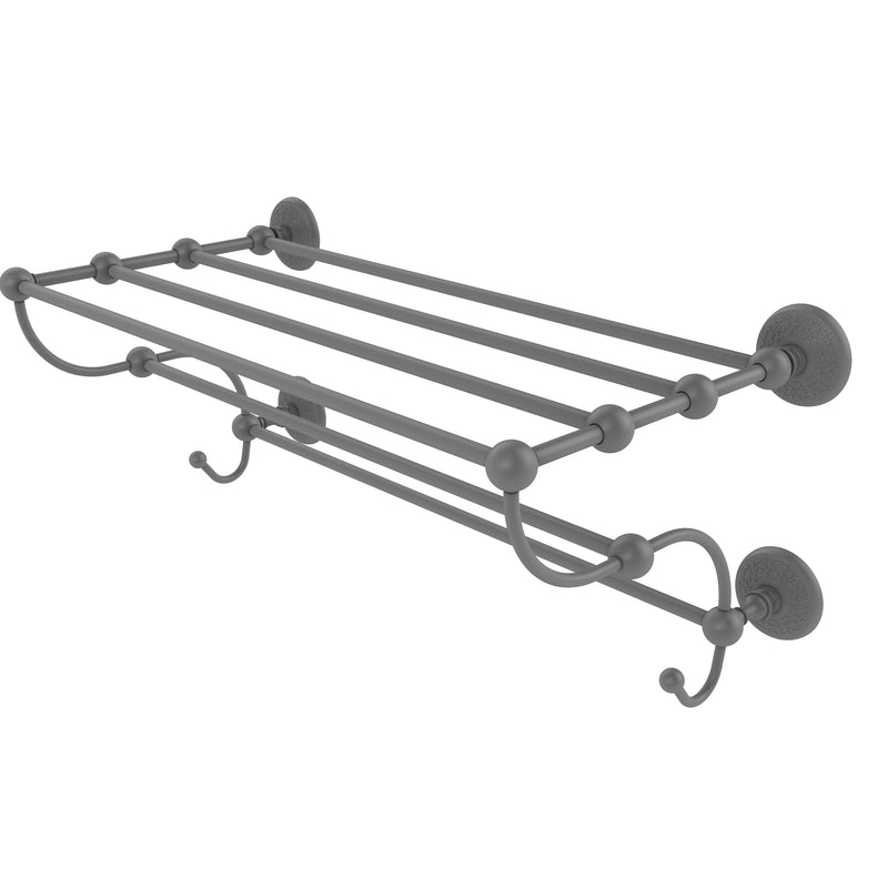 Allied Brass Prestige Monte Carlo Collection 24 Inch Train Rack Towel Shelf PMC-HTL-24-5-GYM