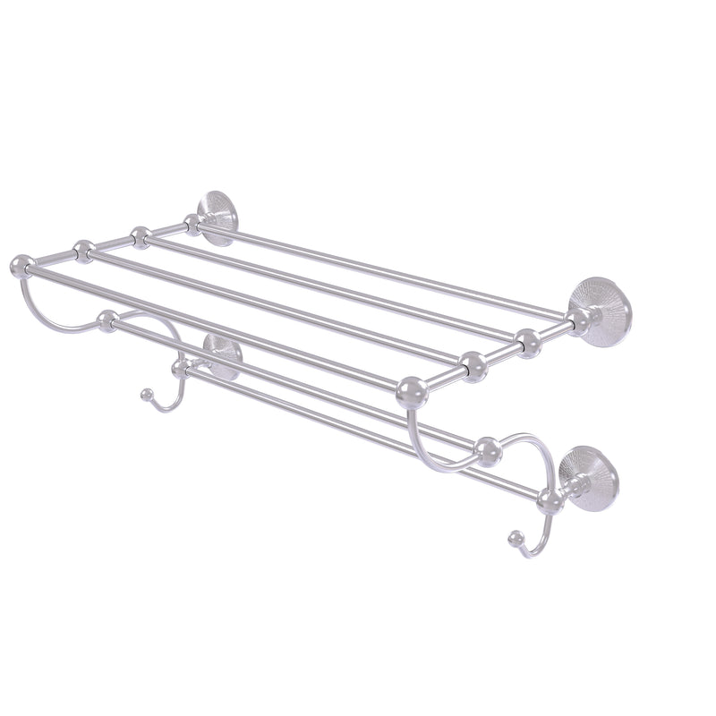 Allied Brass Prestige Monte Carlo Collection 24 Inch Train Rack Towel Shelf PMC-HTL-24-5-SCH