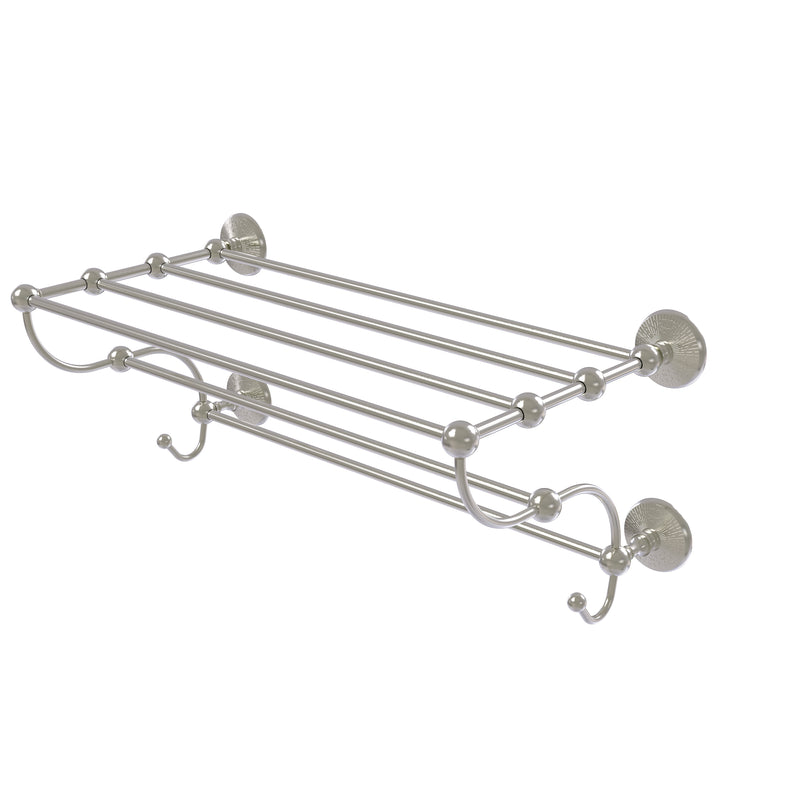 Allied Brass Prestige Monte Carlo Collection 36 Inch Train Rack Towel Shelf PMC-HTL-36-5-SN