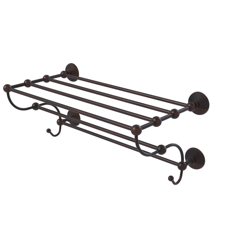 Allied Brass Prestige Monte Carlo Collection 36 Inch Train Rack Towel Shelf PMC-HTL-36-5-VB