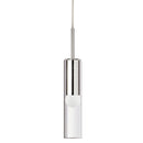 Dainolite 1 Light Incandescent Pendant Polished Chrome with Clear Glass PMR-171P-PC