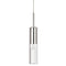 Dainolite 1 Light Incandescent Pendant Polished Chrome with Clear Glass PMR-171P-PC