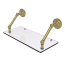 Allied Brass Prestige Que New Collection 18 Inch Floating Glass Shelf PQN-1-18-SBR