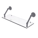 Allied Brass Prestige Que New Collection 24 Inch Floating Glass Shelf PQN-1-24-GYM