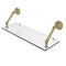 Allied Brass Prestige Que New Collection 24 Inch Floating Glass Shelf PQN-1-24-SBR