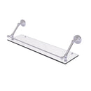 Allied Brass Prestige Que New 30 Inch Floating Glass Shelf with Gallery Rail PQN-1-30-GAL-PC