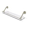 Allied Brass Prestige Que New 30 Inch Floating Glass Shelf with Gallery Rail PQN-1-30-GAL-PNI