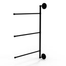 Allied Brass Prestige Que New Collection 3 Swing Arm Vertical 28 Inch Towel Bar PQN-27-3-16-28-BKM