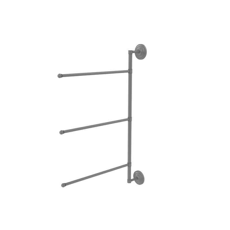 Allied Brass Prestige Que New Collection 3 Swing Arm Vertical 28 Inch Towel Bar PQN-27-3-16-28-GYM