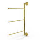 Allied Brass Prestige Que New Collection 3 Swing Arm Vertical 28 Inch Towel Bar PQN-27-3-16-28-PB