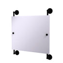 Allied Brass Prestige Que New Landscape Rectangular Frameless Rail Mounted Mirror PQN-27-93-BKM