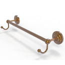 Allied Brass Prestige Que New Collection 18 Inch Towel Bar with Integrated Hooks PQN-41-18-HK-BBR