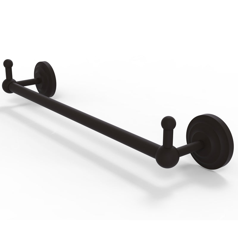 Allied Brass Prestige Que New Collection 18 Inch Towel Bar with Integrated Hooks PQN-41-18-PEG-ORB