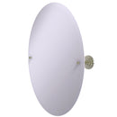 Allied Brass Frameless Oval Tilt Mirror with Beveled Edge PQN-91-PNI