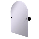 Allied Brass Frameless Arched Top Tilt Mirror with Beveled Edge PQN-94-BKM