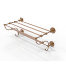 Allied Brass Prestige Que New Collection 24 Inch Train Rack Towel Shelf PQN-HTL-24-5-BBR