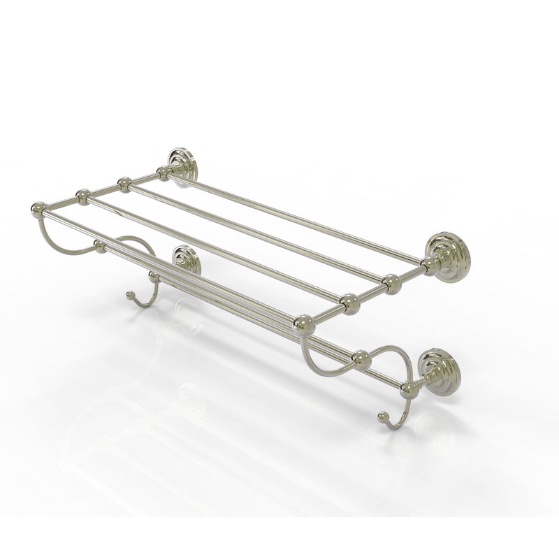 Allied Brass Prestige Que New Collection 24 Inch Train Rack Towel Shelf PQN-HTL-24-5-PNI