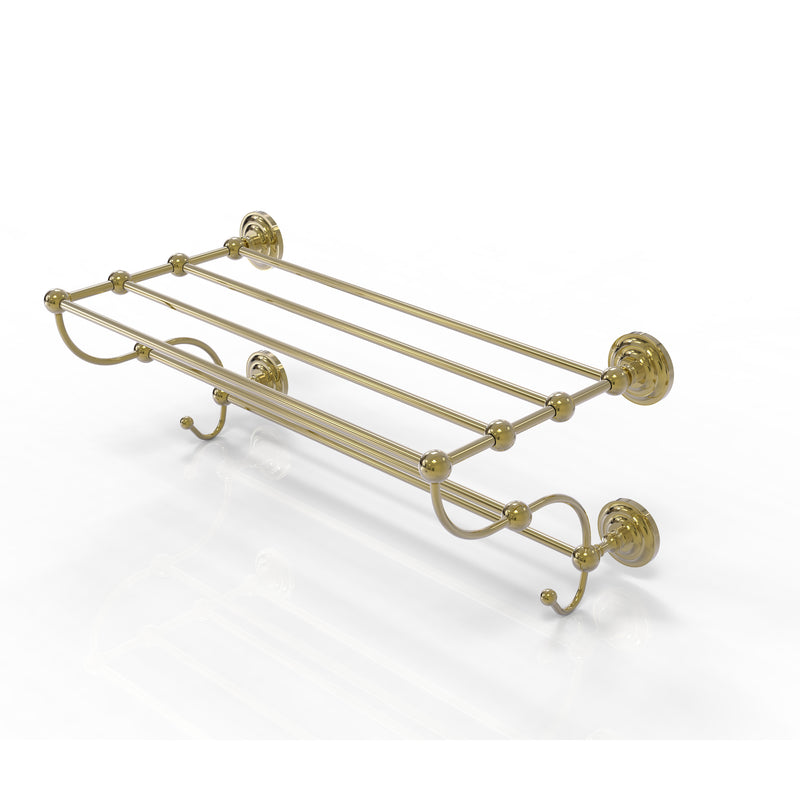 Allied Brass Prestige Que New Collection 24 Inch Train Rack Towel Shelf PQN-HTL-24-5-UNL