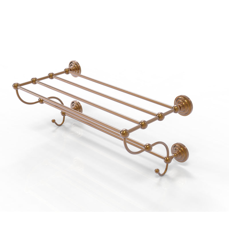 Allied Brass Prestige Que New Collection 36 Inch Train Rack Towel Shelf PQN-HTL-36-5-BBR