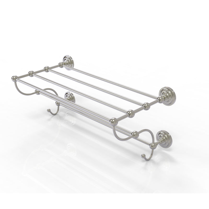 Allied Brass Prestige Que New Collection 36 Inch Train Rack Towel Shelf PQN-HTL-36-5-SN