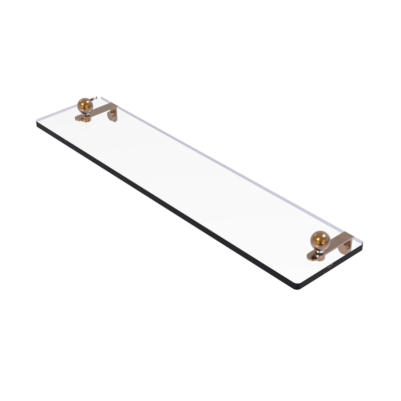 Allied Brass 16 Inch Glass Vanity Shelf with Beveled Edges PR-1-16-BBR