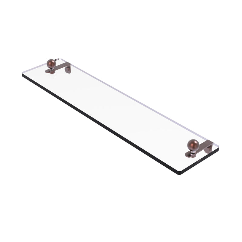 Allied Brass 16 Inch Glass Vanity Shelf with Beveled Edges PR-1-16-CA