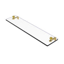 Allied Brass 16 Inch Glass Vanity Shelf with Beveled Edges PR-1-16-PB