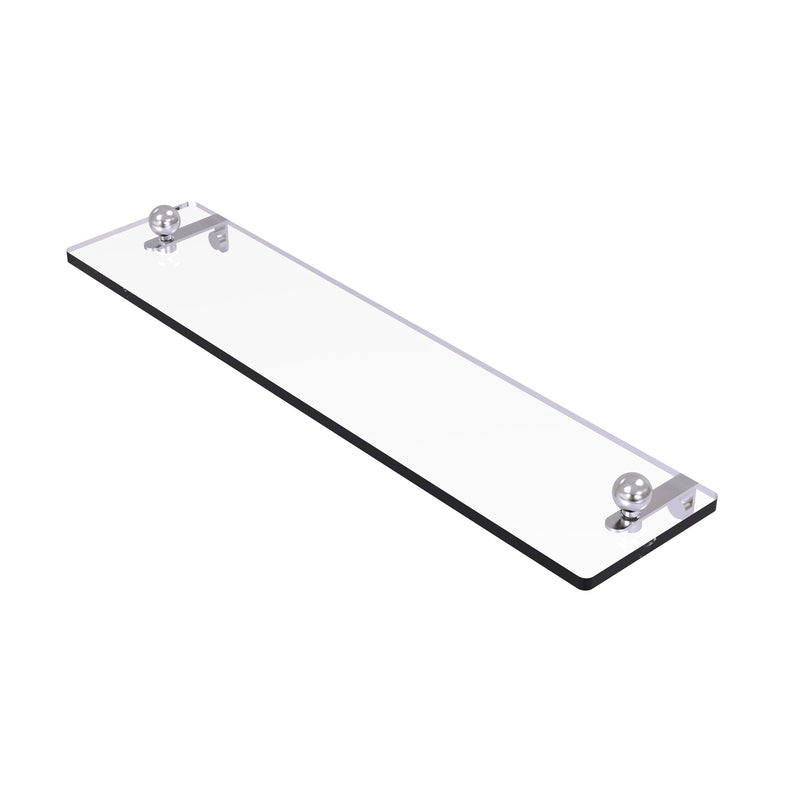 Allied Brass 22 Inch Glass Vanity Shelf with Beveled Edges PR-1-22-SCH