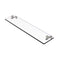 Allied Brass 22 Inch Glass Vanity Shelf with Beveled Edges PR-1-22-SN