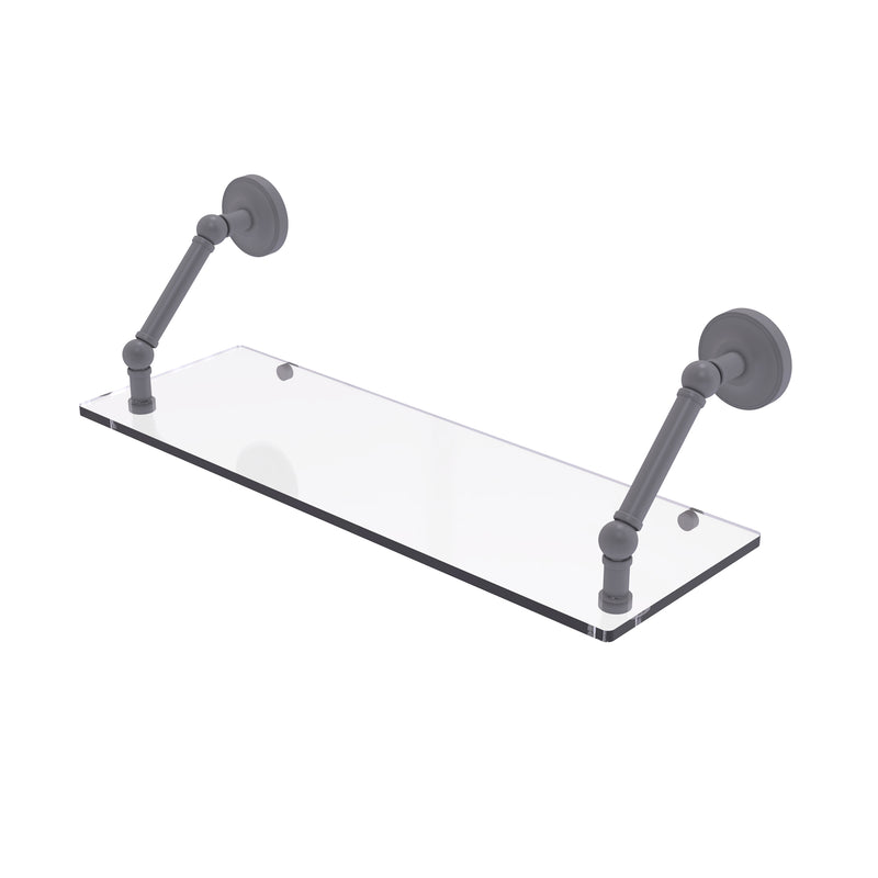 Allied Brass Prestige Regal Collection 24 Inch Floating Glass Shelf PR-1-24-GYM