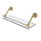 Allied Brass Prestige Regal 24 Inch Floating Glass Shelf with Gallery Rail PR-1-24-GAL-SBR