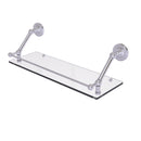 Allied Brass Prestige Regal 24 Inch Floating Glass Shelf with Gallery Rail PR-1-24-GAL-SCH