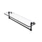 Allied Brass 22 Inch Glass Vanity Shelf with Integrated Towel Bar PR-1-22TB-BKM